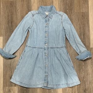 American Eagle Outfitters Light Blue Long Sleeve Dress